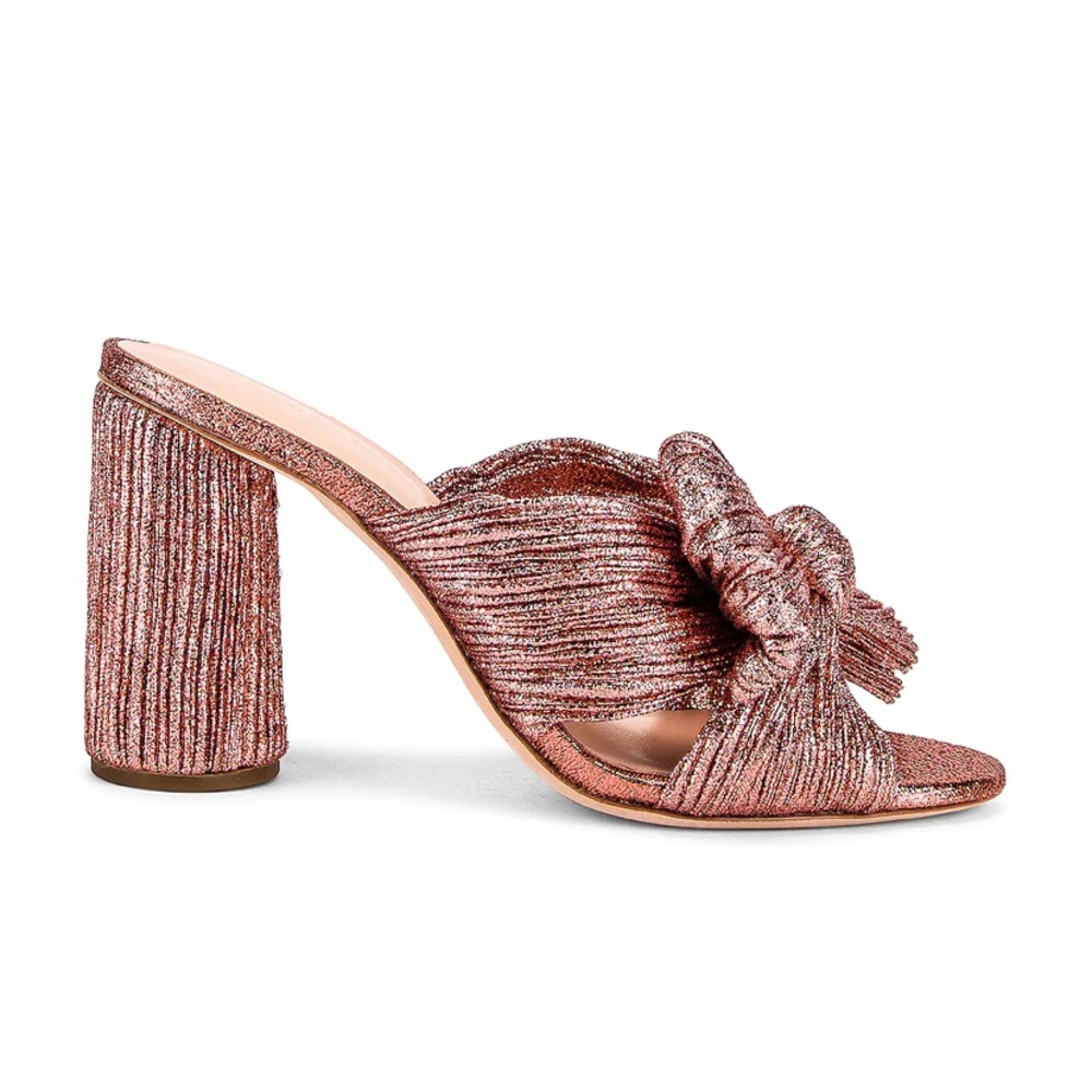 New In Box Loeffler Randall Penny Knot Mules - Picture 2 of 10